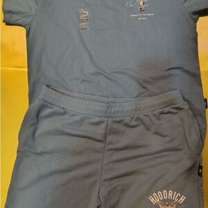 Hoodrich Men's Blue T-Shirt and Shorts Set